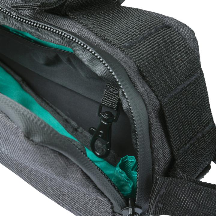 Actual product image Basil Discovery 365D frame bag M, 1.8L, black melee (1.80 l, Frame bag)