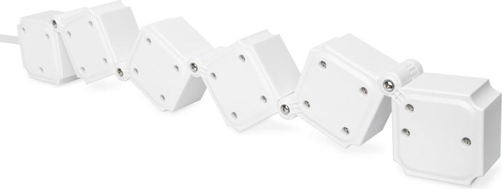 Produktbild Digitus Flexible 4-fach Steckdosenleiste mit 2 USB-Anschlüssen & Schalter (4 x, CEE 7/3, 1.60 m)