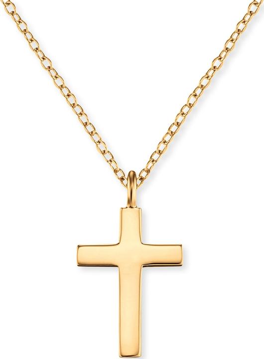Engelsrufer Collier en or plaqué avec croix ERN-LILCROSS-G (chaîne. pendentif) (Argent 925, 42 cm)