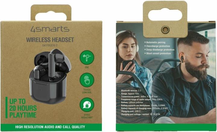 Immagine prodotto 4smarts SkyBuds 2 (ANC, 5 h, Senza fili)