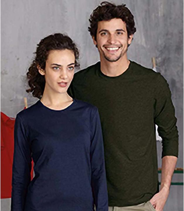 Produktbild Kariban Slim Fit TShirt mit Rundhalsausschnitt Langarm (M)