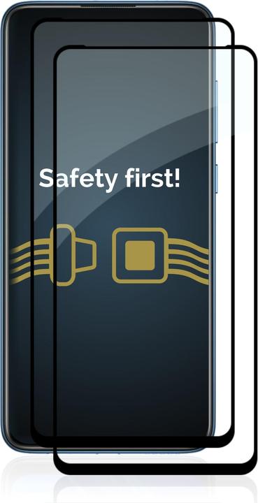 Actual product image Savvies Full-screen armoured glass screen protector (2 Piece, Xiaomi Redmi Note 9)