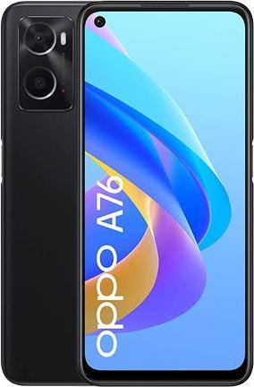 Actual product image OPPO A76 (128 GB, Glowing Black, 6.56", Dual SIM, 13 Mpx, 4G)