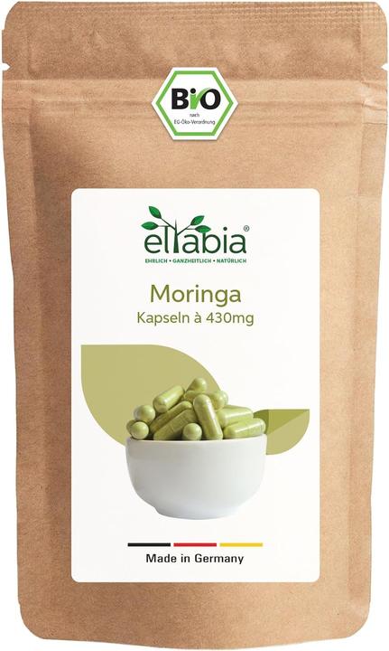 Immagine prodotto Eltabia Capsule di Moringa biologica | 100% pura senza additivi (500 Pezzo/i, Pillole)