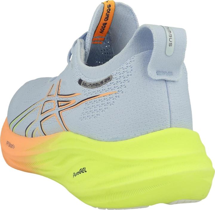 Actual product image ASICS Performance Asics GEL-Nimbus 26 Paris Laufschuhe Cool Grey / Safety Yellow Herren (43.5)