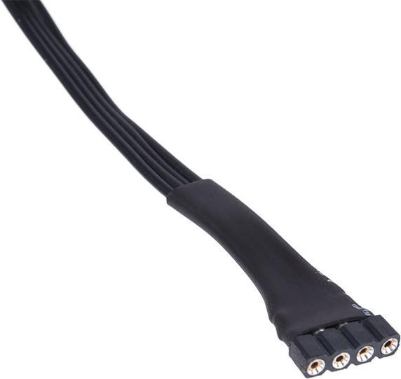 Actual product image Alphacool RGB 4pin LED Adapter Cable for Mainboards - Black 50cm