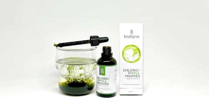Produktbild Kraftgras Chlorophyll Tropfen aus Alfalfa (1 Stück, Tropfen)