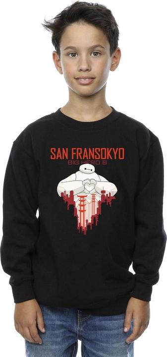 Immagine prodotto Disney Big Hero 6 Baymax San Fransokyo Heart Felpa Ragazzi (152, 158)