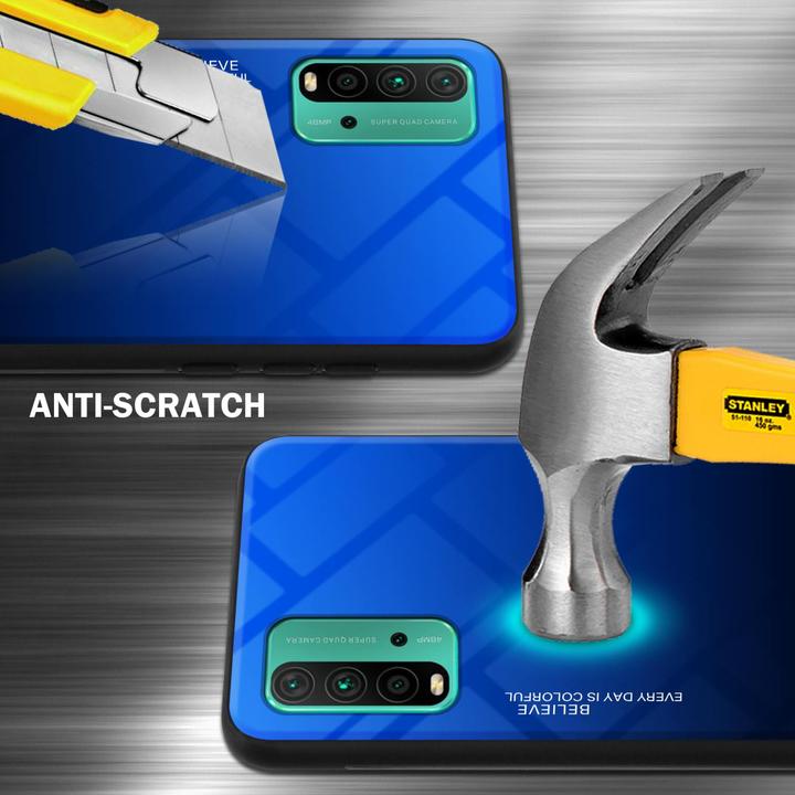 Produktbild Cadorabo TPU 2 Farben Glas Hülle (Xiaomi Redmi 9T, Xiaomi Poco M3)