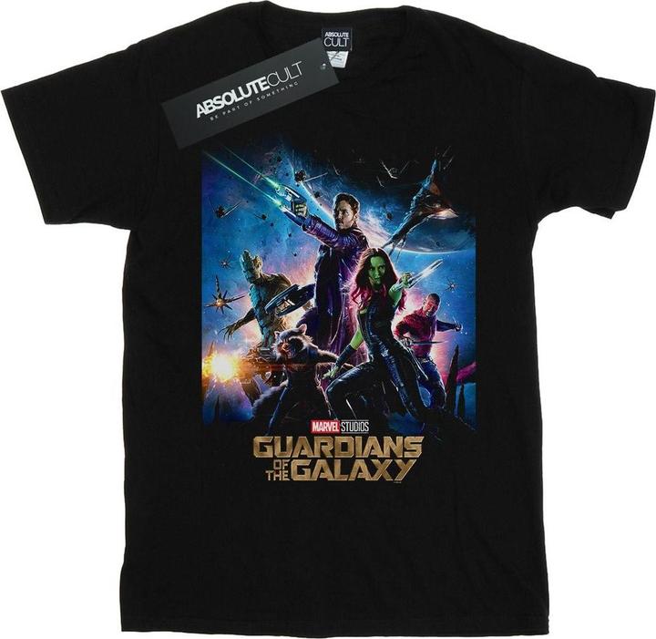 Actual product image Marvel Mens Guardians Of The Galaxy Poster T-Shirt (XL)