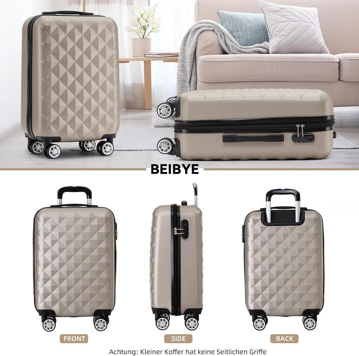 Actual product image Beibye Hartschalen-Trolley (45 l, Hand luggage (up to 50 litres))