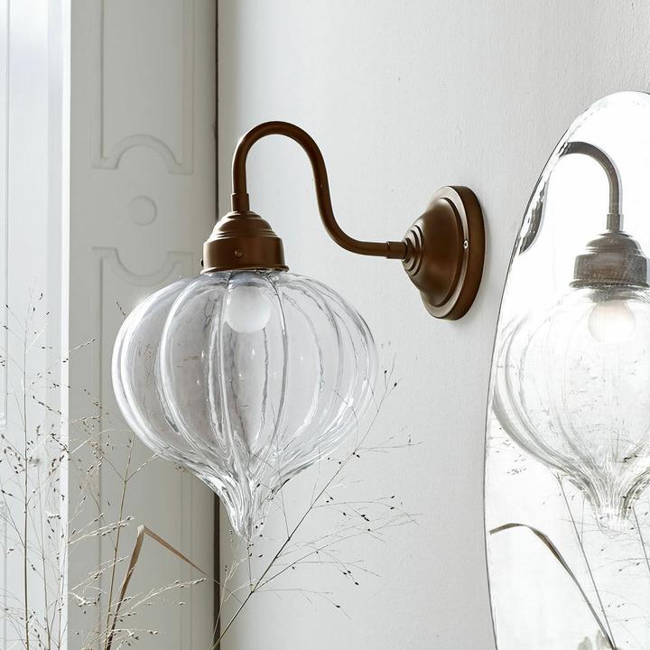 Produktbild Loberon Wandlampe Baisse klar/messing (E27)