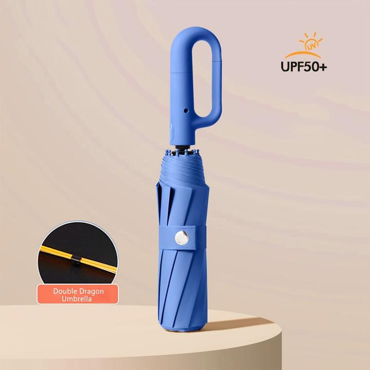 Alopini Ombrello automatico portatile di grandi dimensioni con fibbia per le giornate di sole e di pioggia