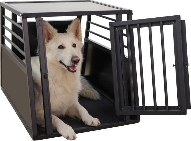 Actual product image Kerbl Dog transport box Vacation aluminium single door medium (Dog, Safety closure)