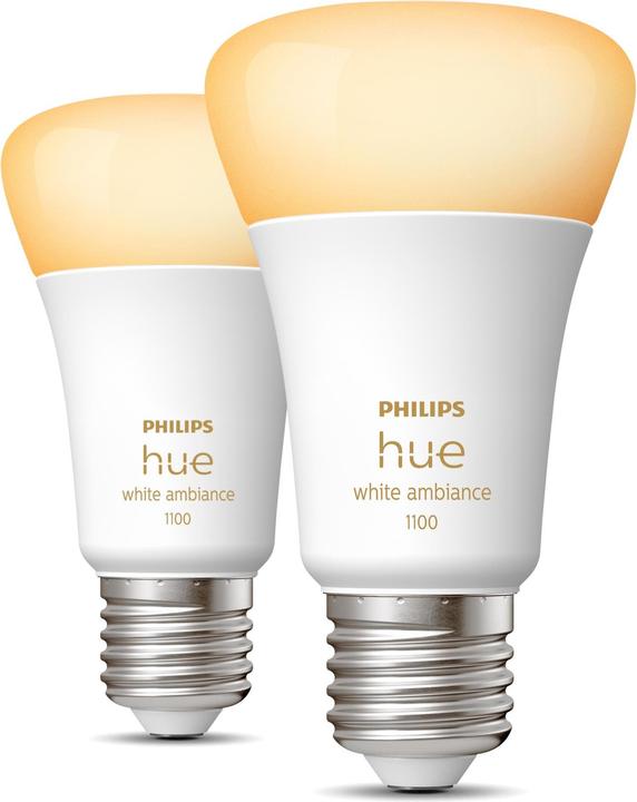 Philips Hue White Ambiance (E27, 11 W, 1100 lm, 2 x, F)