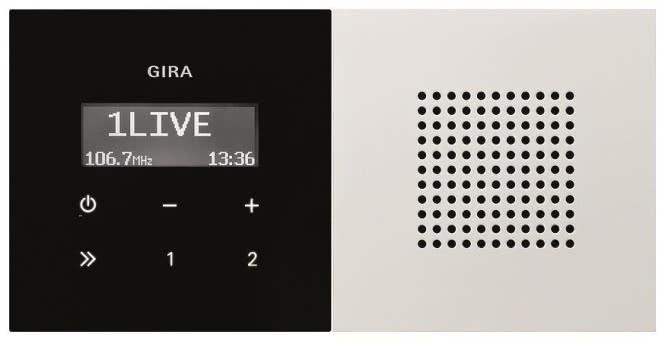 Immagine prodotto Gira Altoparlante radio RDS da incasso 2280112 (FM)
