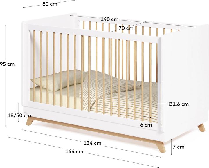 Produktbild Kave Home Maralis (70 x 140 cm)