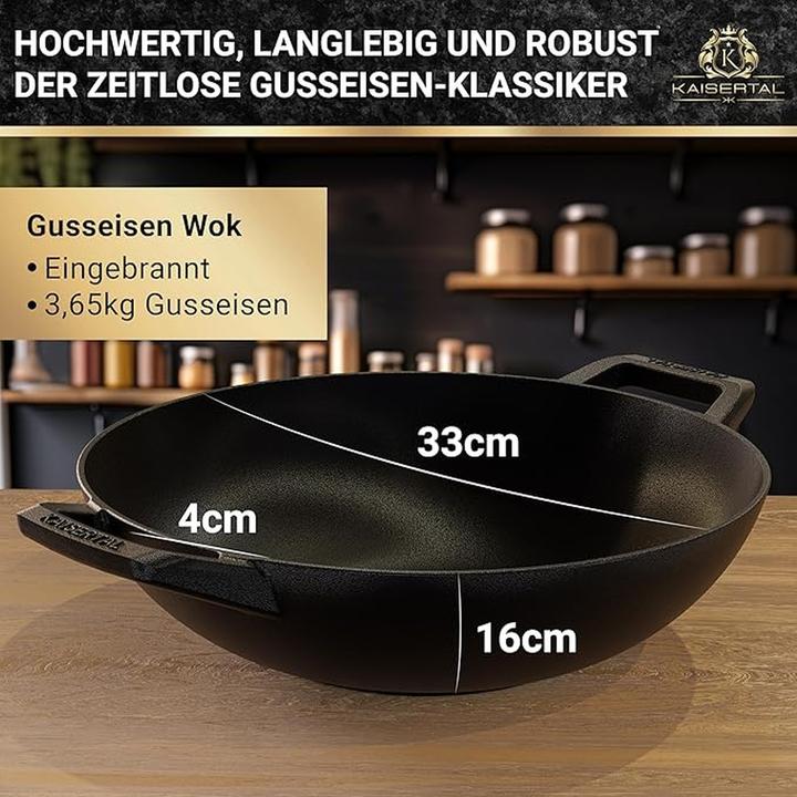 Produktbild Kaisertal Wok ohne Deckel (Wok Pfanne, Gusseisen)