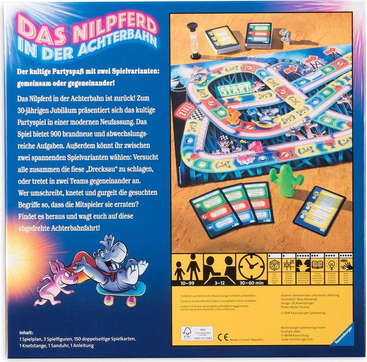 Actual product image Ravensburger Parlour game The hippo in the roller coaster (German)