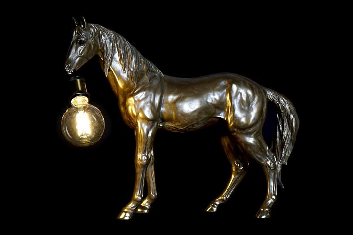 Image du produit DKD Home Decor Desk lamp Resin 25W 220 V Golden Horse (59.5 x 16.5 x 47 cm)