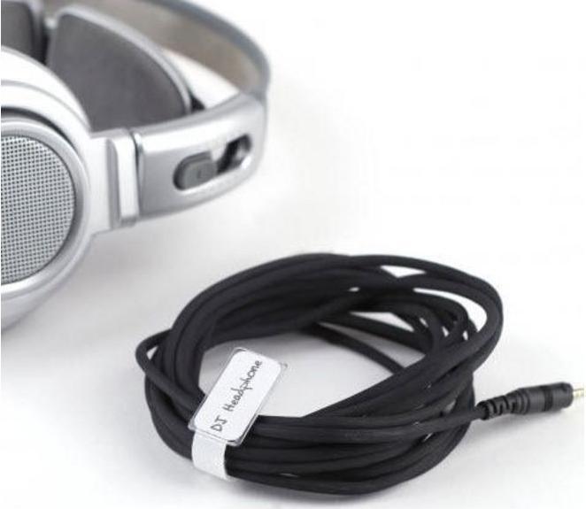 Produktbild Label-the-cable kleine Klettbinder mit Etikette (Klettkabelbinder, 90 mm, 10 Stk.)