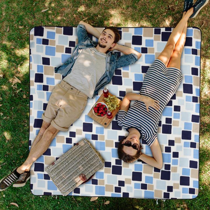 Actual product image Relaxdays Patterened Picnic Blanket