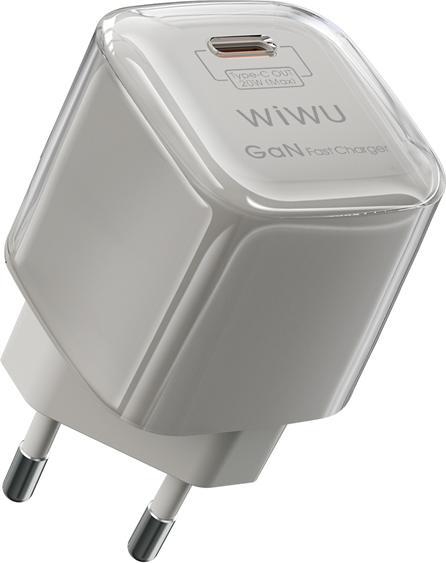 Actual product image Wiwu Jello 20W GaN Charger Sets Wi-U016 C-L, EU Plug (20 W)