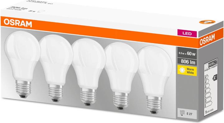 Actual product image Osram Base Classic A (E27, 7 W, 806 lm, 5 x, F)