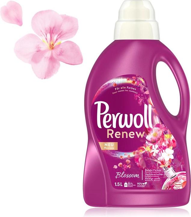 Produktbild Perwoll Renew Flüssig Color Blütenrausch (27 Waschgänge, Flasche)