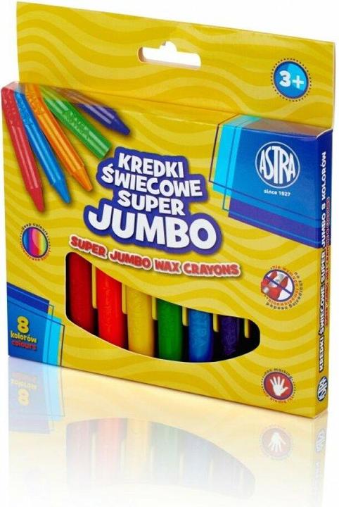 Actual product image Astra SUPER Jumbo waxes 8 pieces (Multicoloured, 8 x)