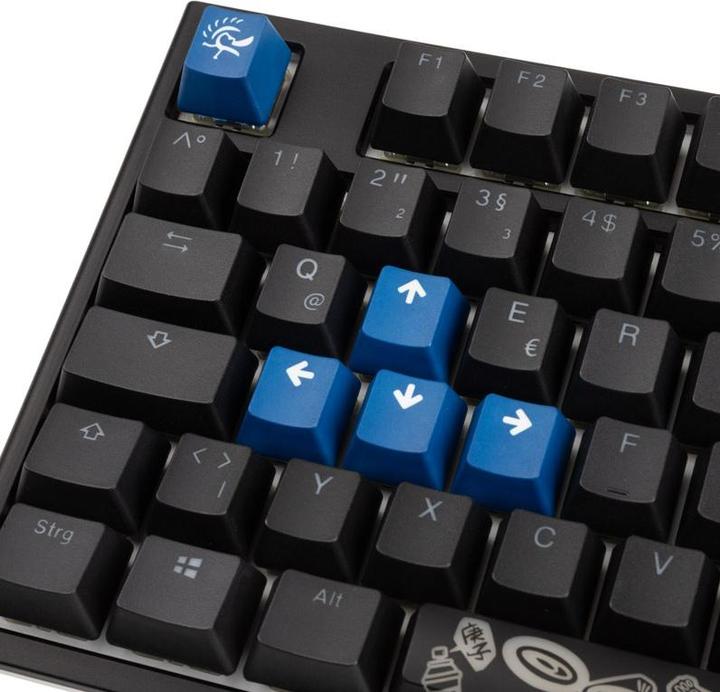 Actual product image Ducky ONE 2 Backlit PBT Gaming Keyboard, MX-Nature-White, RGB LED (DE, Cable)