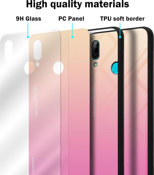 Actual product image Cadorabo TPU 2 colors glass cover (Huawei P Smart+ (2019))