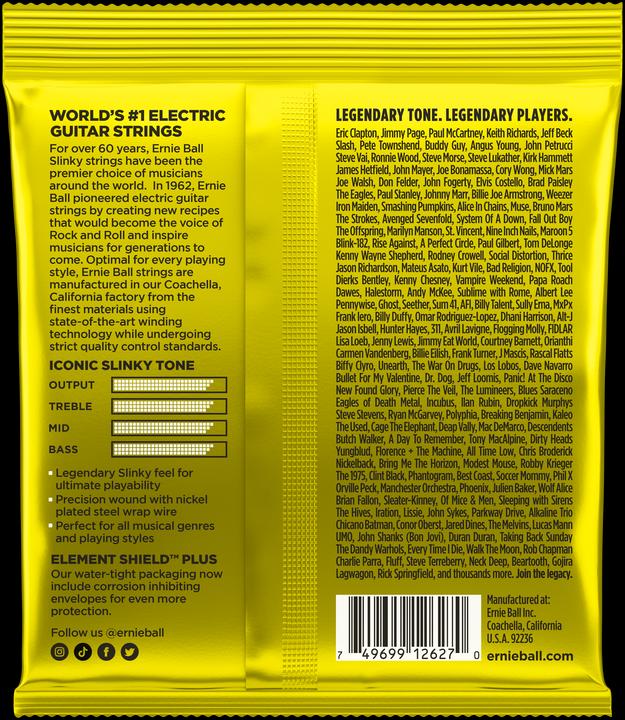 Actual product image Ernie Ball Beefy Slinky (6 x, Electric guitar, 0.05")