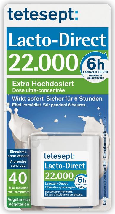 Tetesept Lacto-Direct 22.000 (40 Stück, Tabletten, 33 g)
