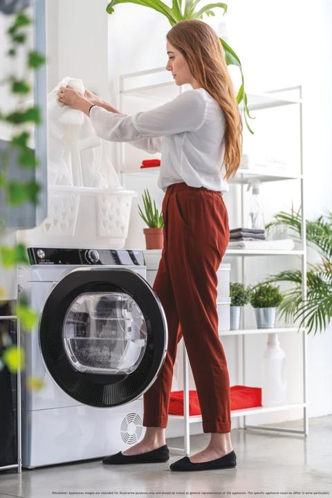 Image du produit Hoover Sèche-linge à pompe à chaleur Candy NDPEH8A2TCBEXS-S 8 kg Fonctionnement intelligent avec (8 kg, Gauche)