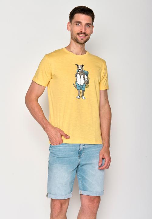 Actual product image Greenbomb Animal Dog Traveller Roll T-Shirt (L)