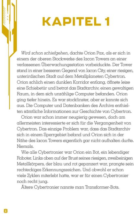 Actual product image Transformers One: Buch zum Film (German, 2024)