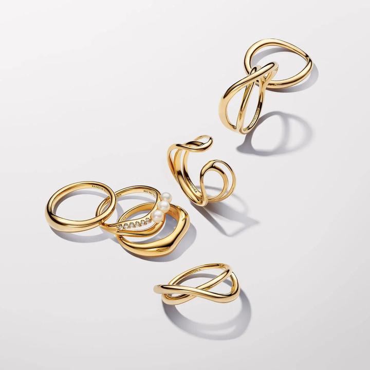 Produktbild Pandora Organisch Geformter Offener Dreifachband Ring (52)