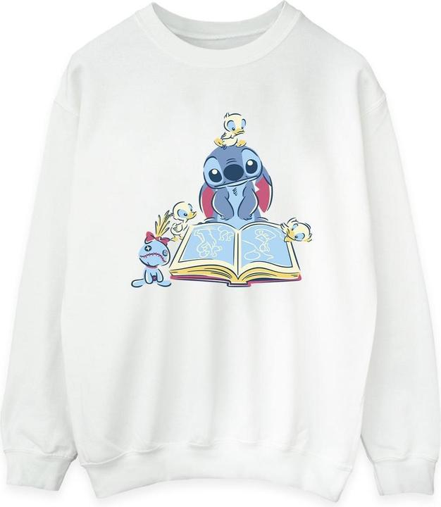 Immagine prodotto Disney Lilo & Stitch Reading A Book Felpa Donna (M)