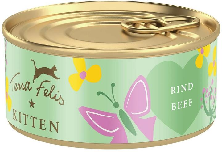 Terra Faelis Nassfutter Kitten Rind 70 g (Welpe + Kitten, 1 Stk., 70 g)