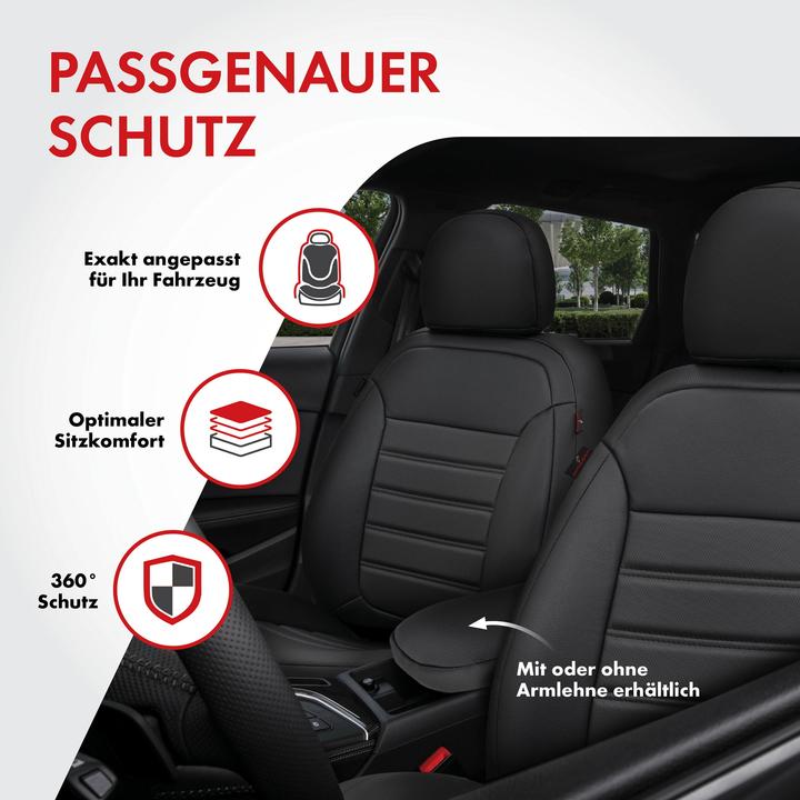 Actual product image Walser Seat cover for VW Tiguan (5N) 09/2007-07/2018, 2 single seat covers