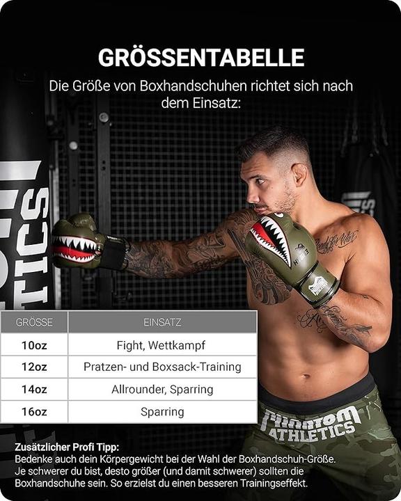 Image du produit Phantom Athletics Gants De Boxe Muay Thai Athletics 14oz (14 OZ, Taille unique)