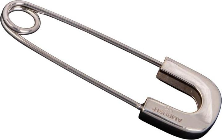 Actual product image Ambush Safety Pin Metal Earring (100% synthetic material)