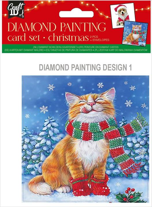 Immagine prodotto Grafix Crea i tuoi biglietti di Natale con la pittura a diamante, 2 pezzi.