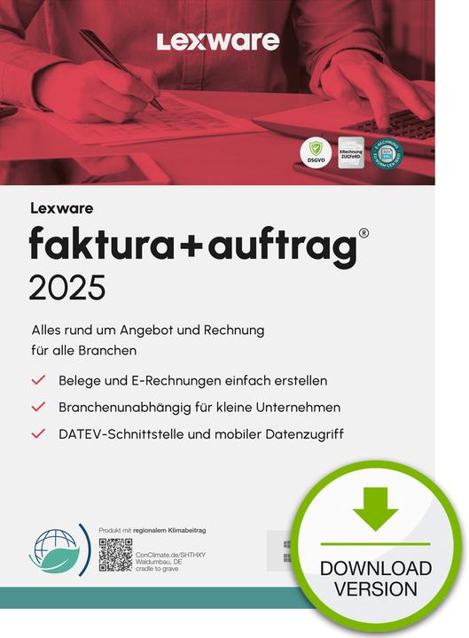 Lexware faktura+auftrag 2025 "unbegrenzte Laufzeit" Download (1 User, unbegrenzt)