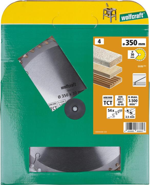 Immagine prodotto wolfcraft Lama per sega circolare 6686000 Durchme