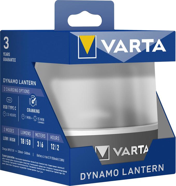 Actual product image Varta Dynamo Lantern (50 lm)