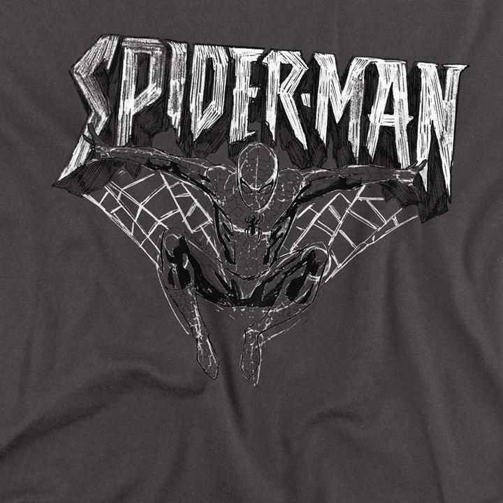 Actual product image Spiderman Mens Sketch T-Shirt (M)