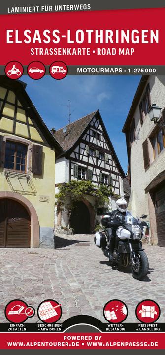 Produktbild MoTourMaps Elsass & Lothringen