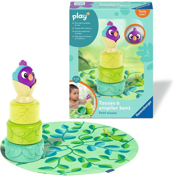 Actual product image Ravensburger 3in1 stacking cups (French)